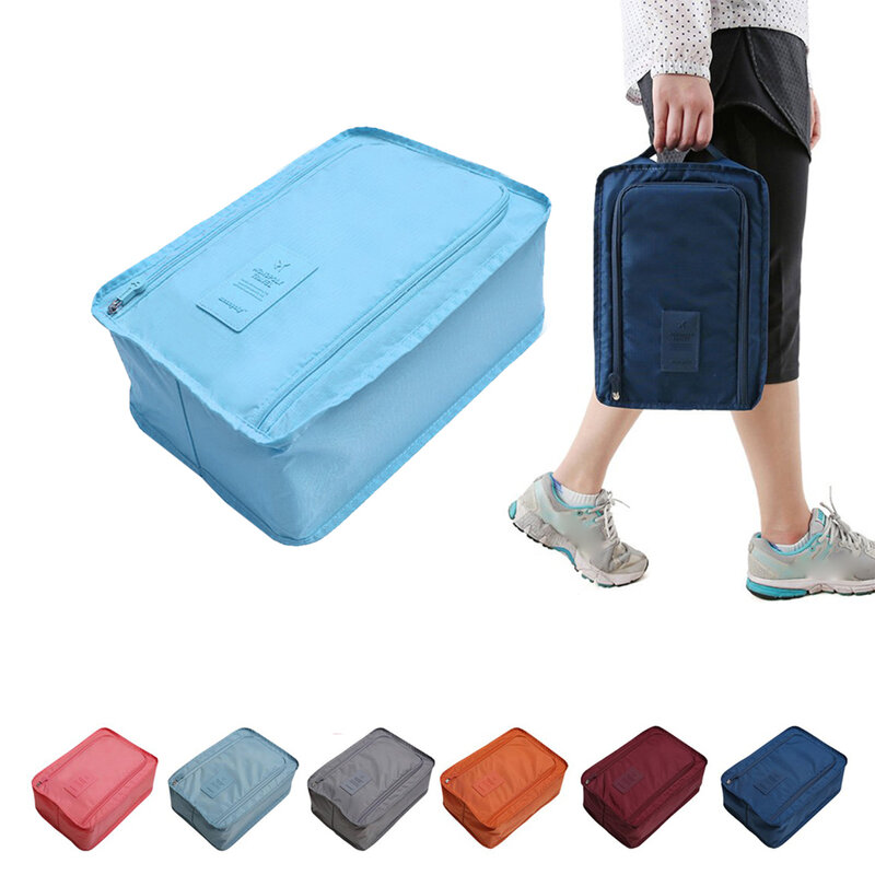 Comodo Sacchetto di Immagazzinaggio di Corsa di Nylon 6 Colori Portatile Organizzatore Borse Scarpe Smistamento Bagagli Del Sacchetto Multifunzionale