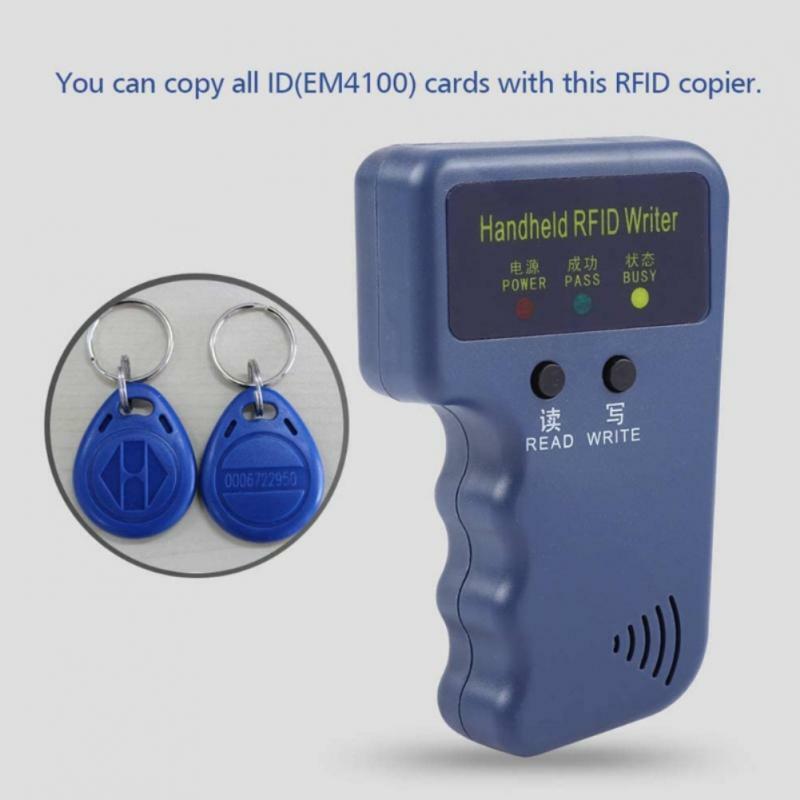 Lecteur de cartes RFID Duplicator, 125KHz, copieur EM4100, programmeur vidéo AMPA ER, porte-clés d'identification réinscriptibles, carte d'étiquettes EM4305, T5577