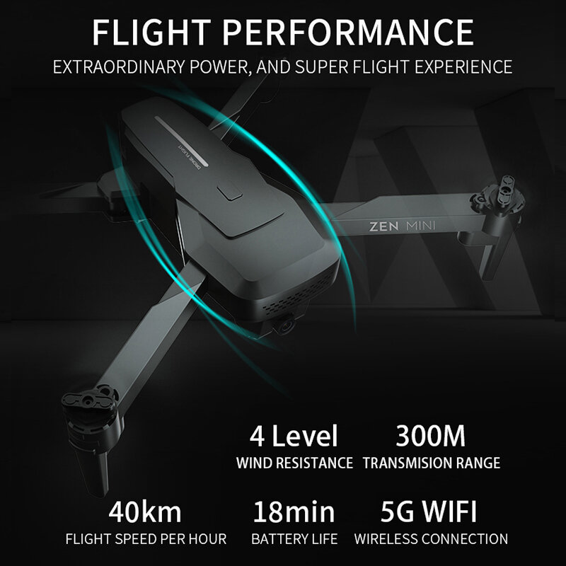 VISUO XS818 GPS Drone 4K Doppia Fotocamera HD Angolo di FPV Drone con 5G WiFi Flusso Ottico Pieghevole RC quadcopter Professionale VS E520S