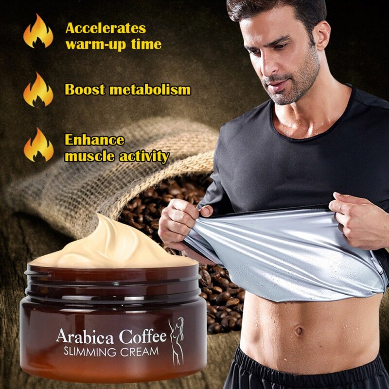 Crema adelgazante de café, 120g, para cuerpo, piernas, brazos, vientre, masaje, Abdomen, pierna, cintura