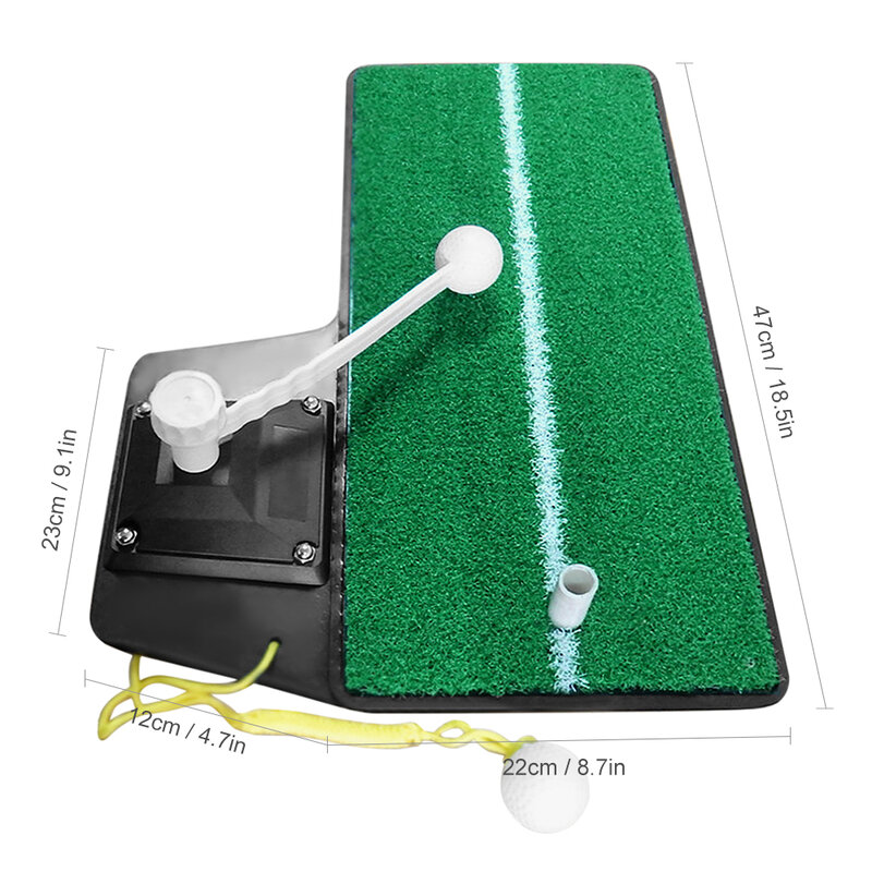 Golf Practice Swing Mat Golf Power Trainer Golf Grass Training Mat for Outdoor Indoor Home Garden Office Camping