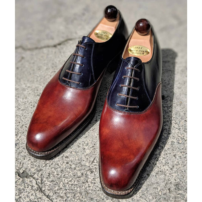 Zapatos de piel sintética con cordones Para Hombre, calzado masculino de punta redonda gruesa, cómodo, Para primavera y otoño, KZ291