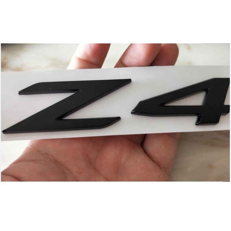 Argento lettere nere parola Z 4 numero di baule auto distintivo emblema BMW E89 E86 E85 Z4 emblemi adesivo