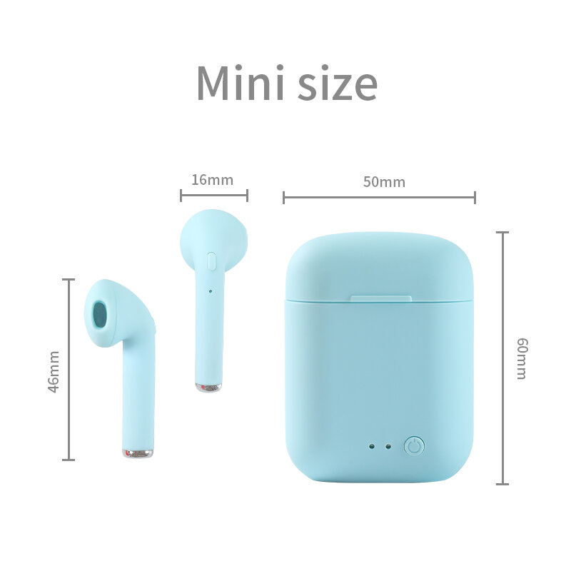 MINI-2 Earphones Wireless Headphones Waterproof Earbud Bluetooth Music Earpieces Sports Headset Works On All Smartphones Stereo