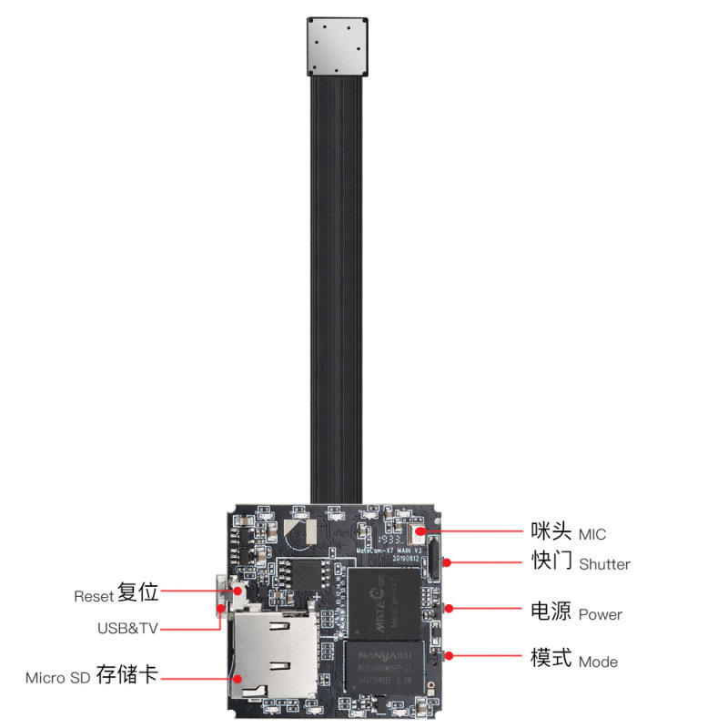 Minicámara de vídeo con Detector de movimiento Matecam, Módulo pequeño de cámara DIY, P2P, 4K, WiFi, 13MP Real