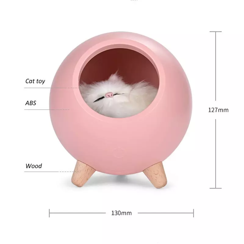 Cute Led Touch Dimmabke a Night Light Lamp for Kids Baby Adults Room Bedroom Bedside Home Decoration Creative Gift Cats Lamps
