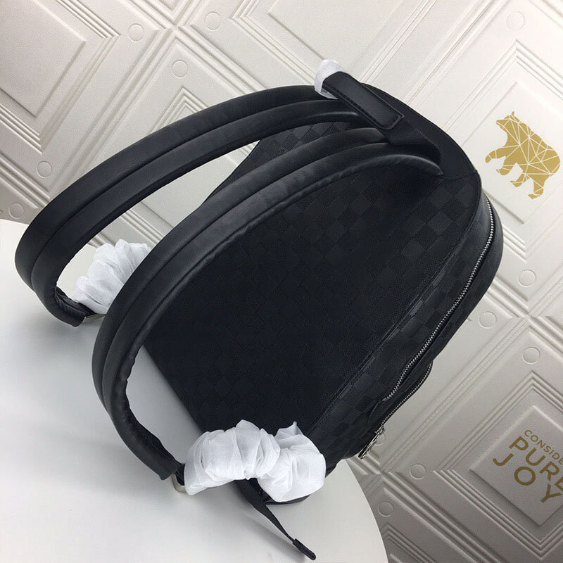 2021 nova moda unisex luxo mochila de couro alta qualidade negócios à prova dwaterproof água mochila simples retro casual treliça mochila