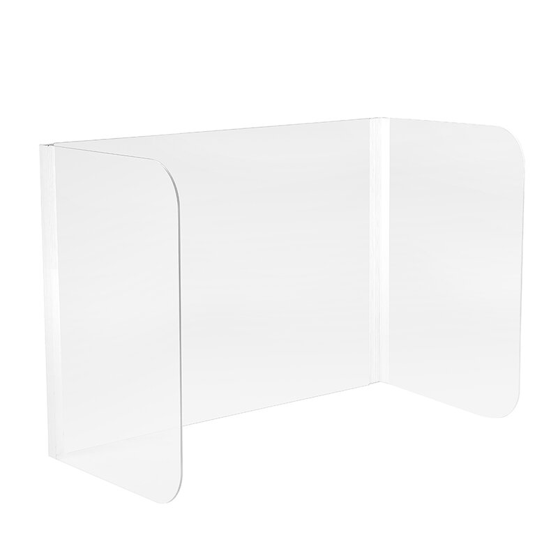 30PCS Foldable Acrylic Shields for Student’s Desk Portable Clear Plastic Shield Divider for School or Countertop