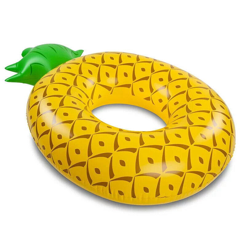 Large Pineapple Inflatable Swimming Pool Floaties Swim Ring Adult Float Lifebuoy Pool Toys Adult