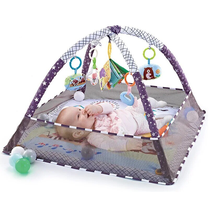 Bebê fitness frame meninos e meninas rastejando jogo cobertor quebra-cabeça multi-função cerca rastejando esteira iluminação brinquedos 0-18