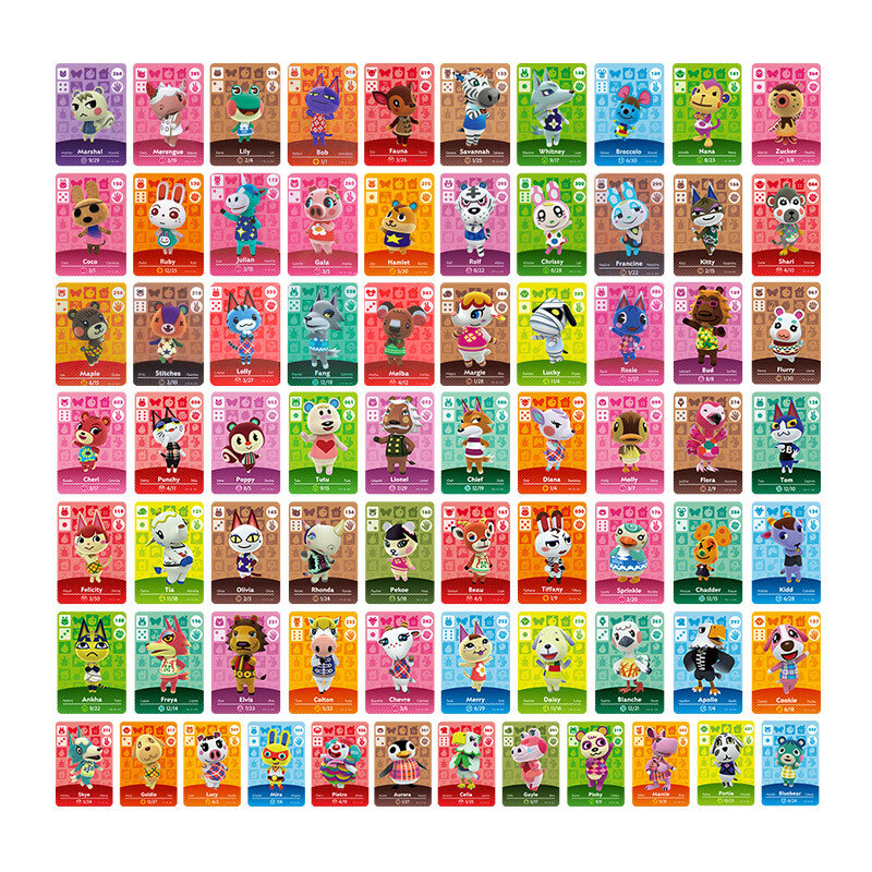 For Animal Crossing for 72 Pcs Ntag215 Chip Perfectly Compatible with Animal Crossing Mini Cards Size 31mmx22mm
