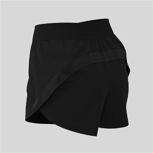 Pantalones cortos para correr para mujer, 2 en 1, de secado rápido, para entrenamiento, gimnasio, deportivos, transpirables, para Yoga y ciclismo