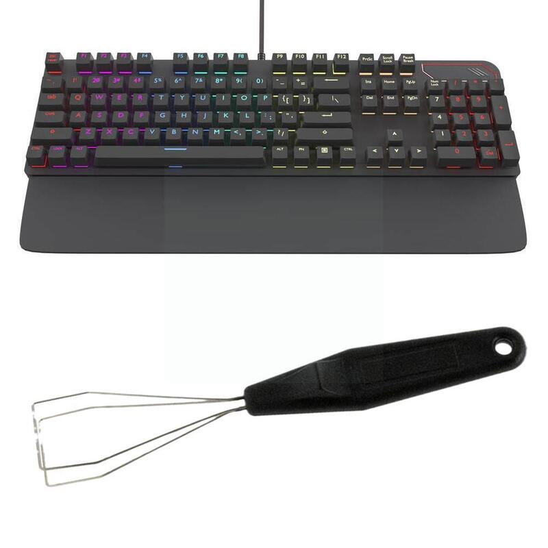 Tastatur Schlüssel Keycap Puller Remover Mit Entladen Stahl Mechanische Lager Staub starter Reiniger Keycap Tastatur Hilfe In W2M4