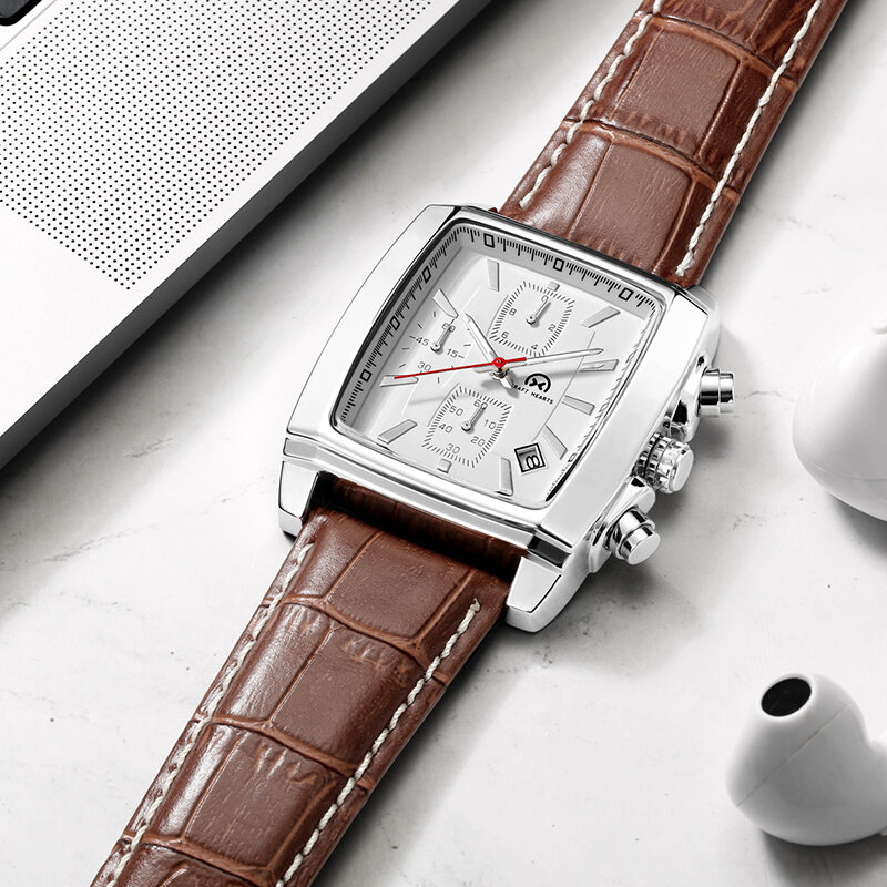 CRAFT HEARTS-Reloj de pulsera deportivo para hombre, cronógrafo de cuarzo, informal, a la moda, marca superior de lujo, 2020