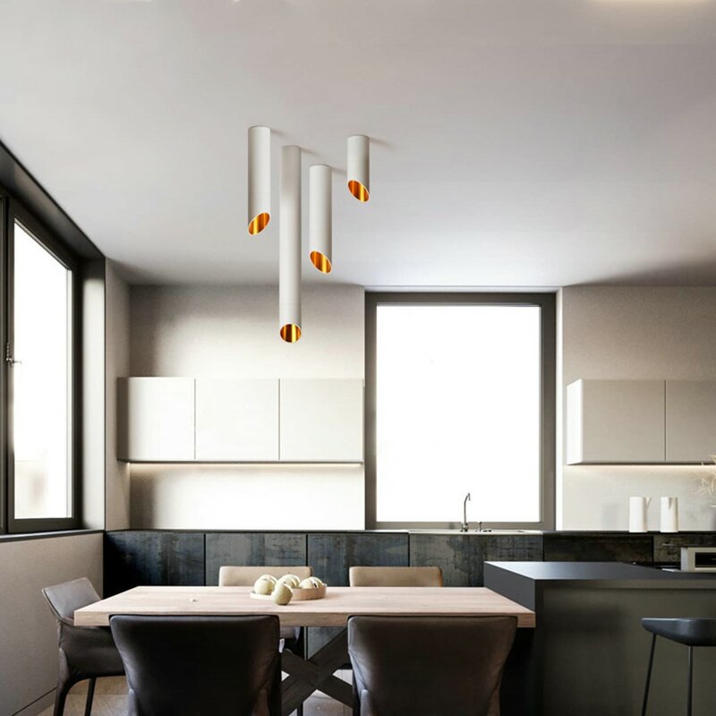 Luminária led downlight de 7w para áreas internas, moderna, de alumínio, para sala de estar, cozinha