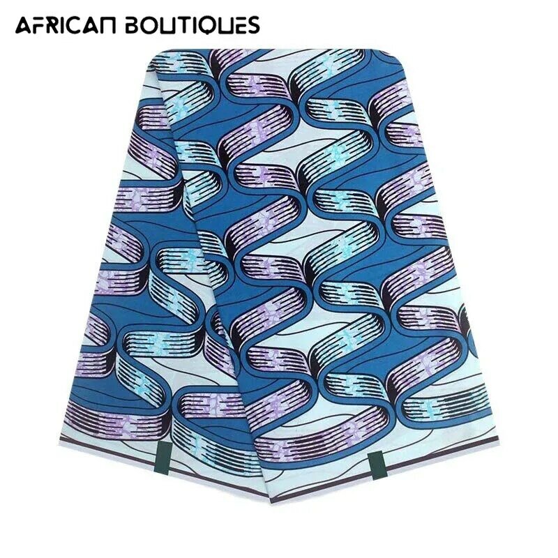 100% Cotton High Quality Comfort Tissu 6 Yards Ankara African Printing Batik Real Wax Fabric African Style