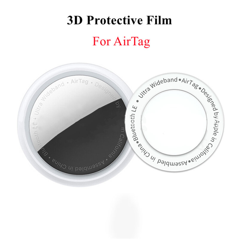 Película protectora de borde completo 3D para rastreador de AirTags, Protector de pantalla suave, accesorios para localizador Airtag de Apple, inteligente, no de vidrio