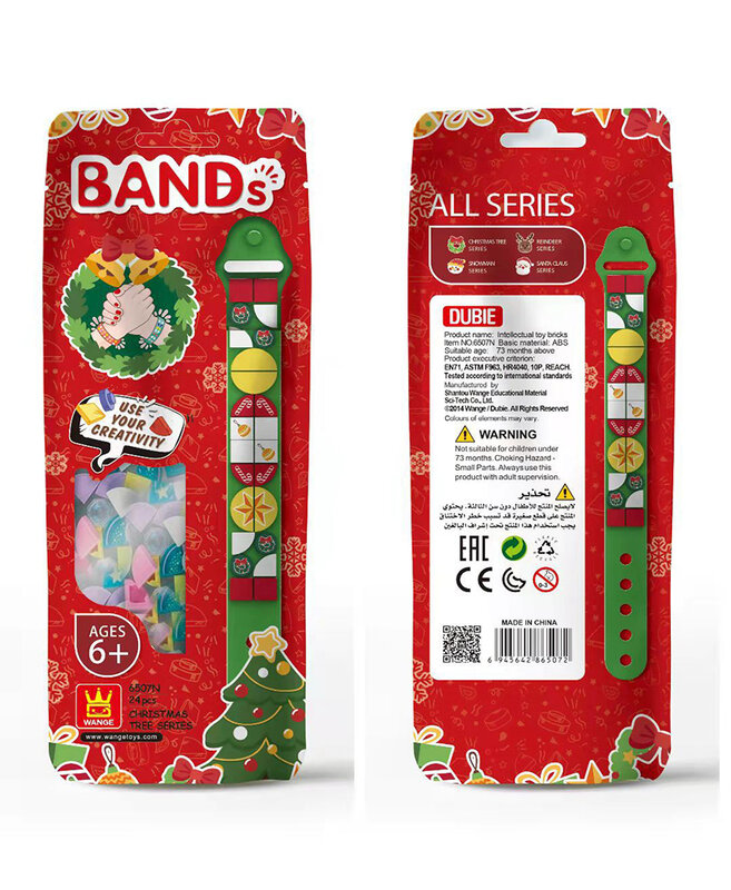 Kreative DIY Dots Ziegel Kinder Armband Armband Einstellbar Länge Pädagogisches Bausteine Spielzeug Für Mädchen Weihnachten Geschenke
