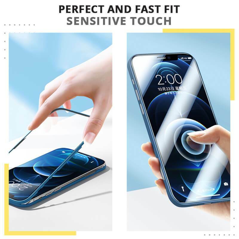 Luxo 360 capa protetora de corpo inteiro para iphone 11 12 13 pro max mini casos com vidro temperado dropshipping