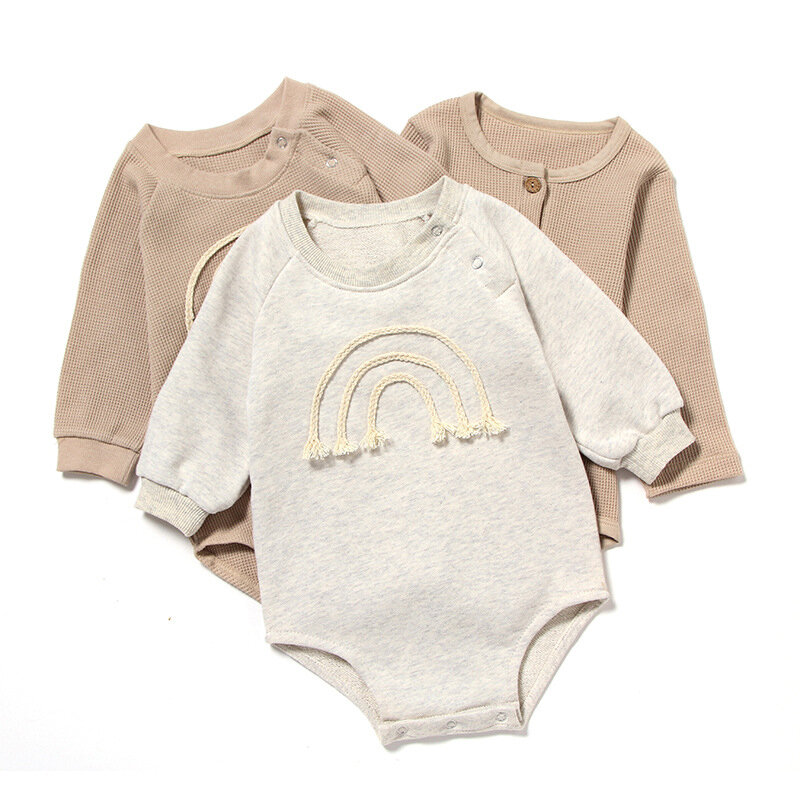 Autunno neonata tuta neonato pagliaccetti pagliaccetti manica lunga neonato tuta per bambini tuta abiti in cotone