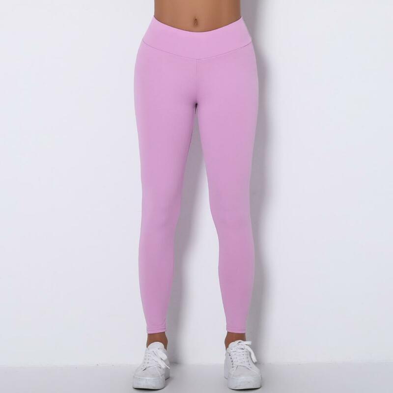 Pantalones de Yoga de cintura alta para mujer, mallas deportivas de gimnasio, Leggings de entrenamiento de realce, ropa deportiva Sexy para Fitness