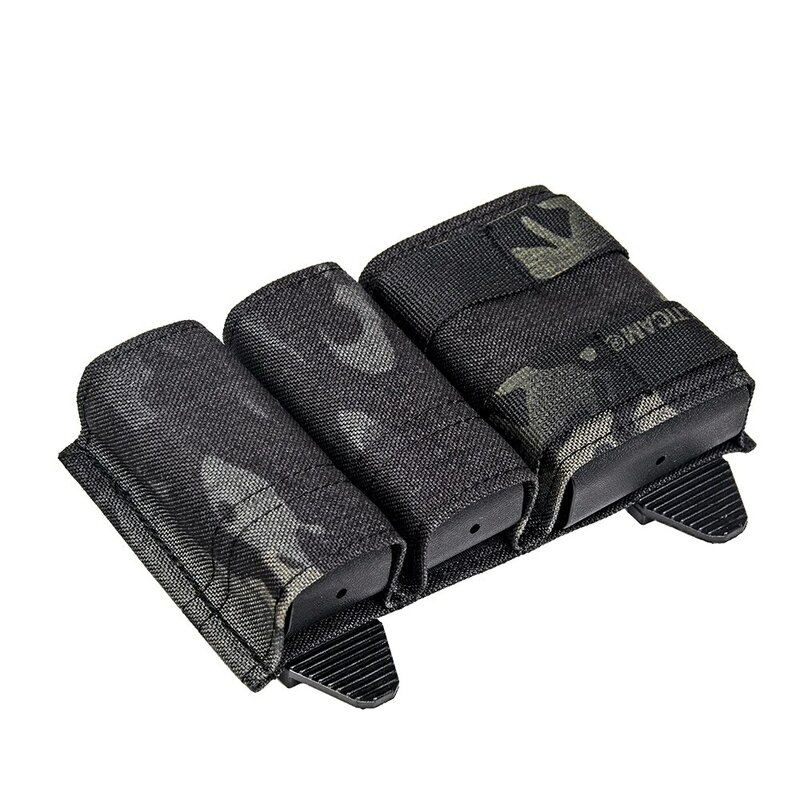 5.56 1+2 Side 9mm Magazine MOLLE Pouch Kydex Wedge Insert KYWI Malice Strap Clip For TMC Belt Hunting Paintball Accessories