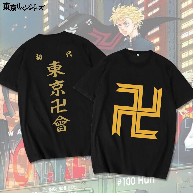 Japanse Anime Tokyo Revengers T-shirt Harajuku Mikey Mannelijke T-shirt Manga Mannen Tees Anime Tokyo Revengers T-shirt Unisex T-shirt