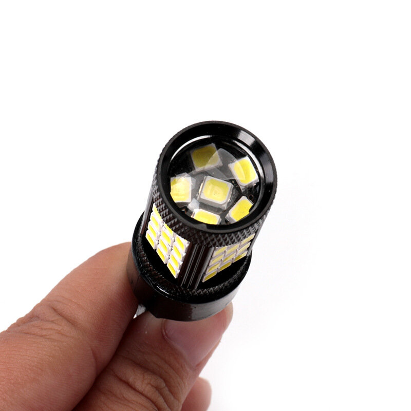 2Pcs Auto LED licht highlight dekodierung 66SMD bremslicht rückfahr licht 1156 1157 2835 blinker licht