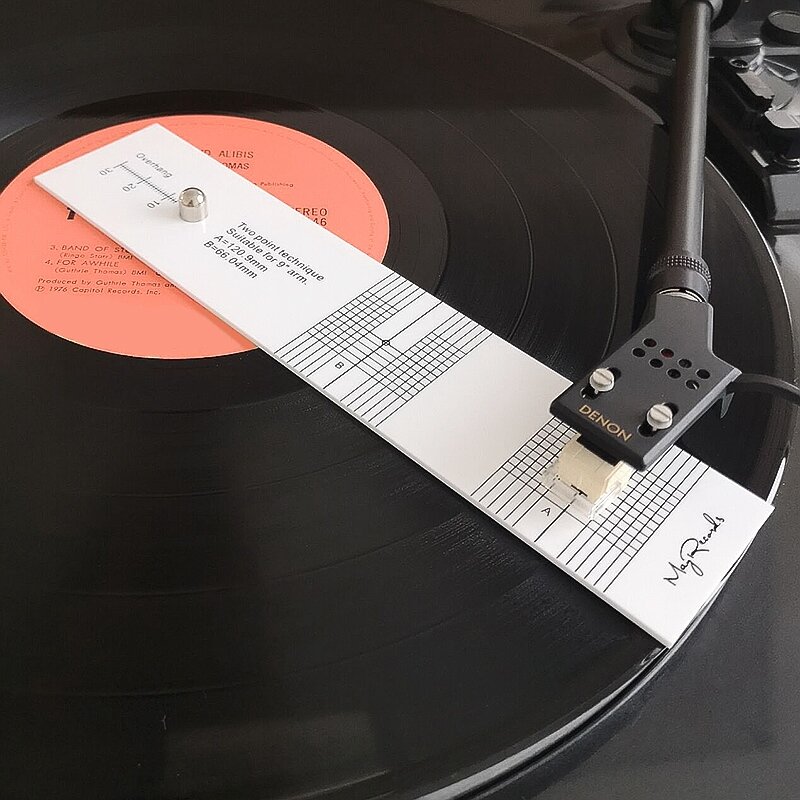 Pickup Kalibrierung Abstand Gauge Winkelmesser Rekord LP Vinyl Plattenspieler Phonographen Phono Patrone Stylus Ausrichtung