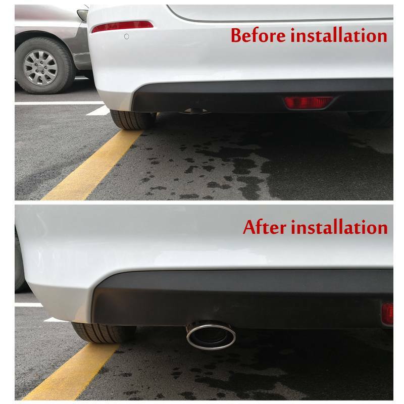 High quality stainless steel car tailpipe beautiful car tail Universal Car Exhaust Muffler Exhaust pipe refitting auto parts