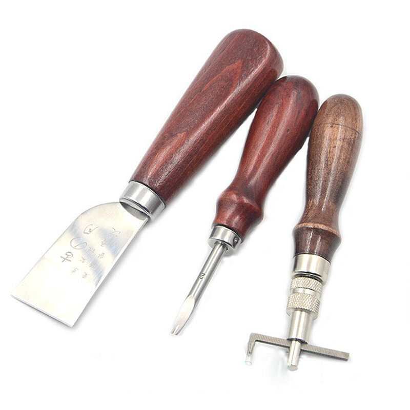 18 pçs artesanato diy ferramentas artesanais perfurador edger trincheira dispositivo cinto puncher conjunto ferramentas de mão couro e2shopping