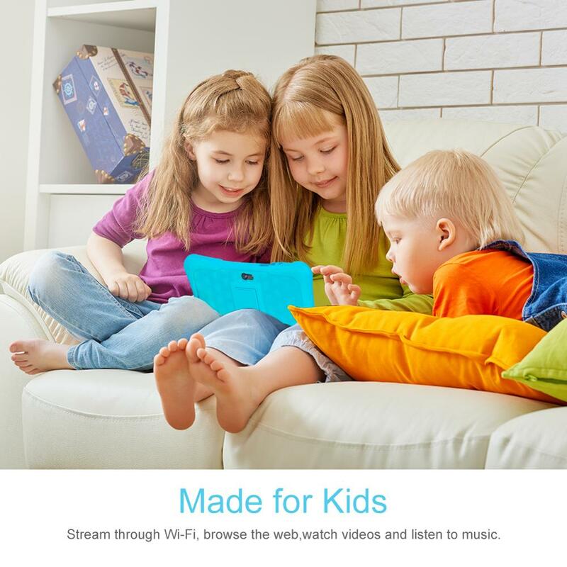 Dragon touch-tablet para crianças y88x pro 7 visual hd, 2gb + 16gb, quad-core, android 9.0, wifi, design infantil, pc