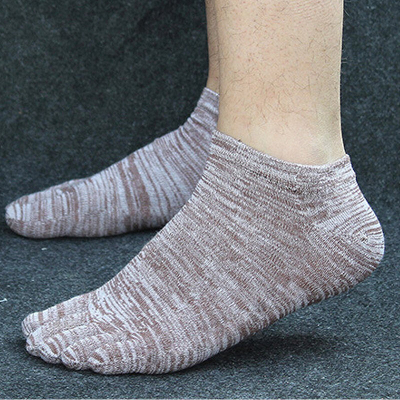 New Outdoor Men's socks Breathable Funny Cotton Toe Socks Sports Jogging cycling running 5 Finger Toe slipper sock