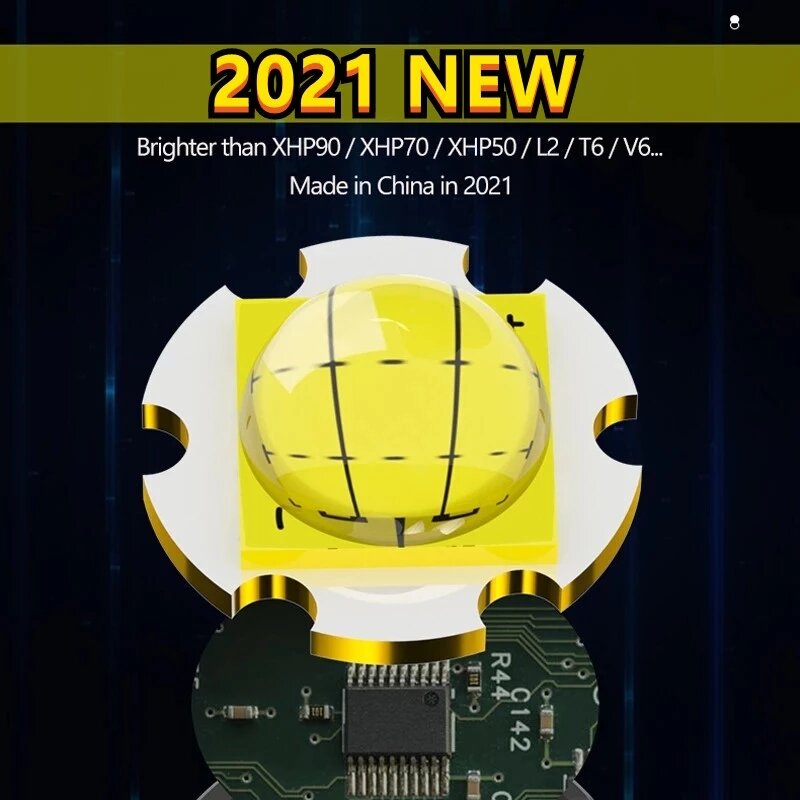 Новый тактический фонарик XHP199, 100000LM, 9-ядерный светодиодный фонарик, Usb, перезаряжаемый, зум-фонарик XHP50, фонарик от 26650/18650