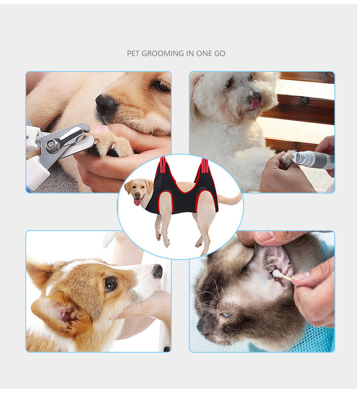 Dog Accessories Pet Dog Grooming Hammocks Helper Restraint Bag Puppy Dog Cat Nail Clip Trimming Bathing Bag Pet Supplies