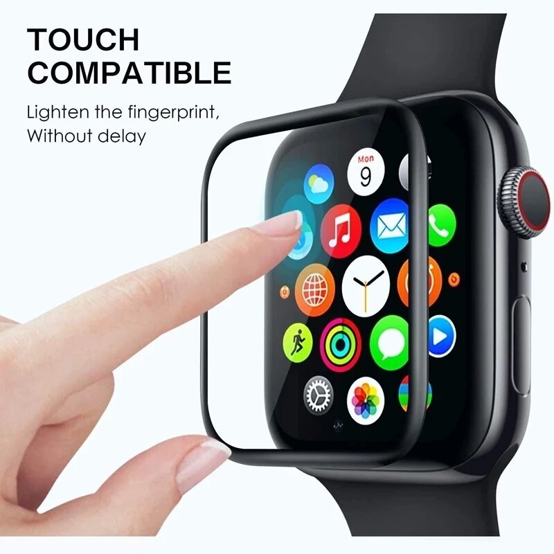 Película cerâmica para apple watch 7 6 se 5 4 2 1 protetores de tela na série iwatch 3 protetor 38mm 40mm 41mm 42mm 44mm 45mm