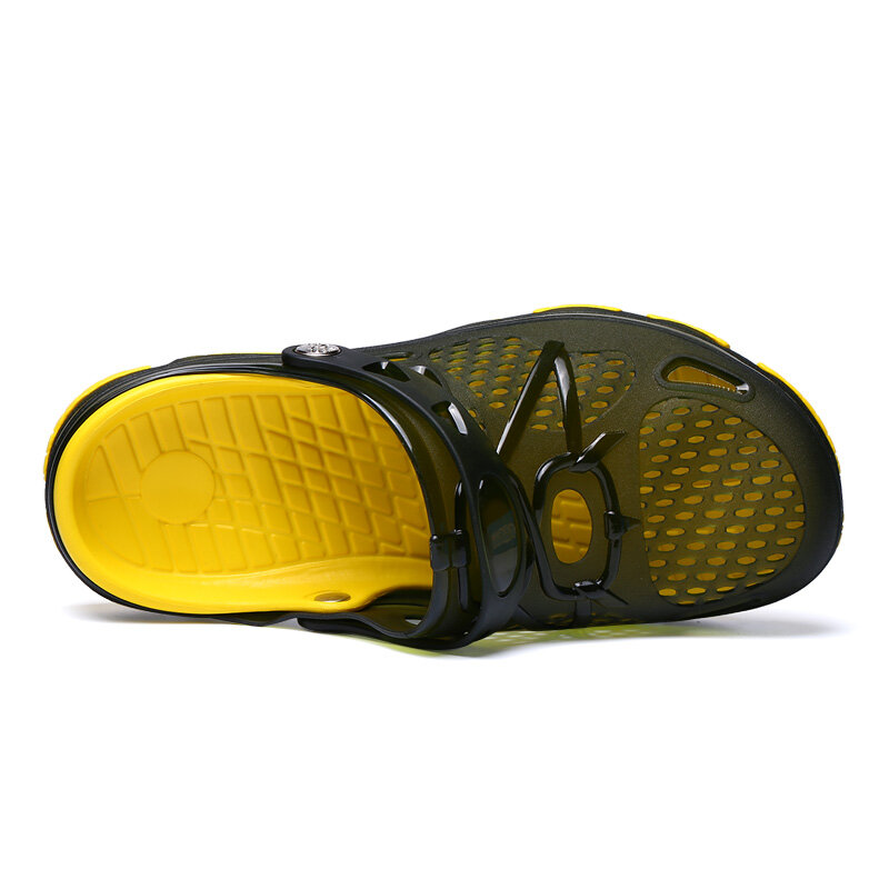 Neue Sommer Mode Turnschuhe Männer Schuhe Outdoor Hausschuhe Mode Strand Sandalen Gelee Atmungs Flip-Flops Hohl Casual Schuhe