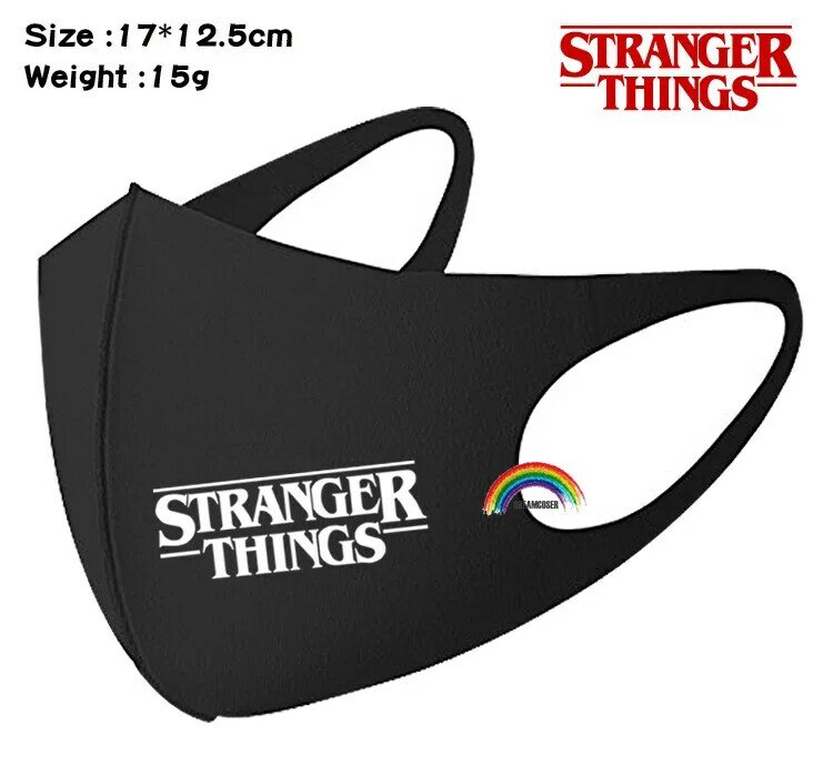 2020 TV Stranger Things przebranie na karnawał akcesoria maska Stranger Things Cosplay usta-muffle Kawaii maska do twarzy na zimę