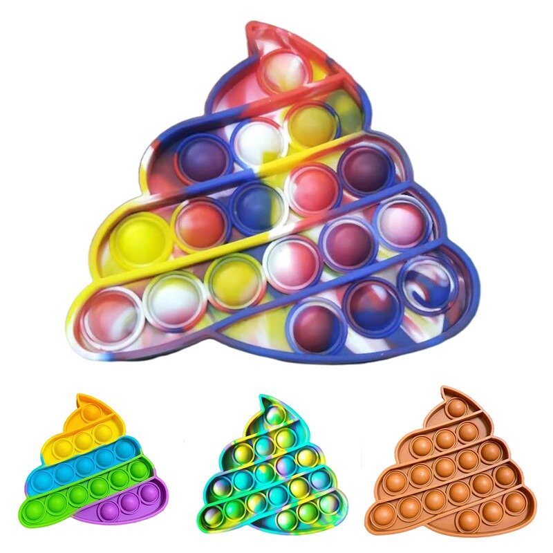 Caixa de brinquedos sensorial para crianças, brinquedo engraçado com aperto de estresse para adultos e crianças, almofada de bolhas, brinquedo de alívio de estresse