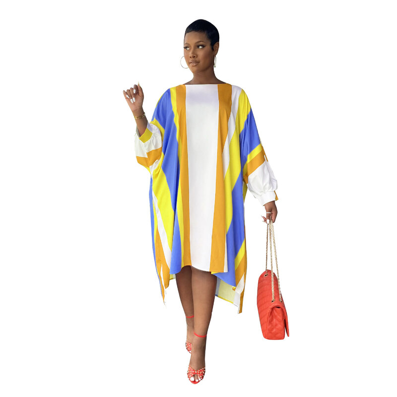 Vestido africano a la moda para mujer, ropa dashiki, informal, para mujer, 2021