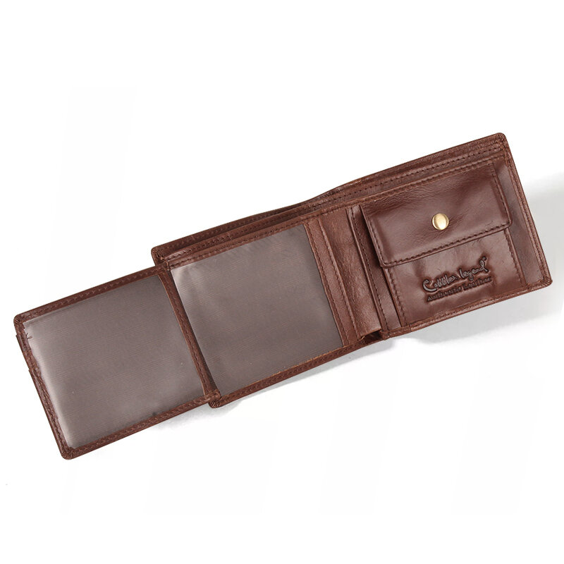 Cobbler Legend-billeteras de cuero genuino para hombre, carteras hechas a mano, monedero, tarjetero de identificación