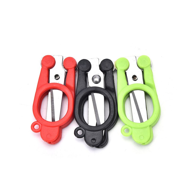 1pc Multicolor Useful Trimming Scissors Nippers Clippers Sewing Embroidery Yarn Stainless Steel folding small scissors