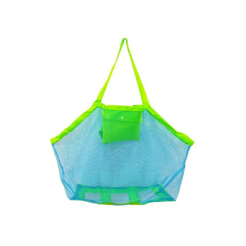 Potente custodia in rete Tote Bag abbigliamento giocattoli porta tutta la sabbia via rete da spiaggia borsa per giocattoli borsa per rete giocattolo 45x30x45cm