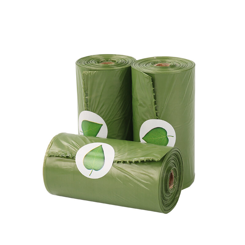 300 contagens saco de cocô de cão biodegradável sacos de cocô de cão eco-friendly pet sacos de resíduos limpar recarga rolls pet sacos de cocô distribuidor