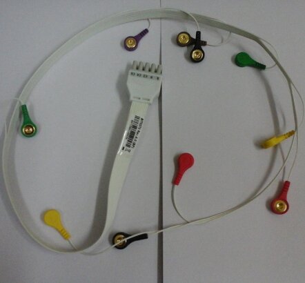 Cable de enganche Holter TLC5000, 10 cables IEC/AHA, Compatible con nuevo CONTEC