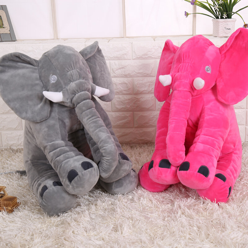40/60cm elefante pelúcia travesseiro infantil macio para dormir animais de pelúcia brinquedos do bebê playmate presentes para crianças lkcomo