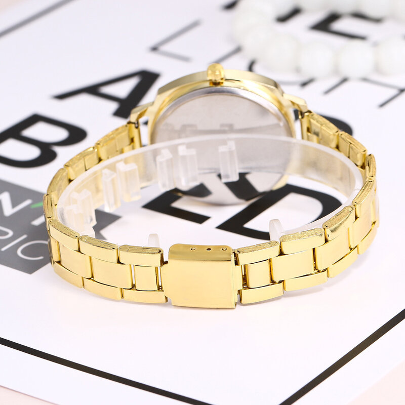 Sowa stalowo-złoty pasek bransoletka do zegarka panie pasek stalowy zegarek moda damska kwadratowy zegarek kwarcowy gorąca sprzedaż Relogio Feminino