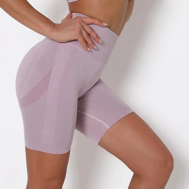 Pantalones cortos de Yoga para mujer, mallas deportivas de cintura alta, mallas Push Up para correr, ropa de gimnasio