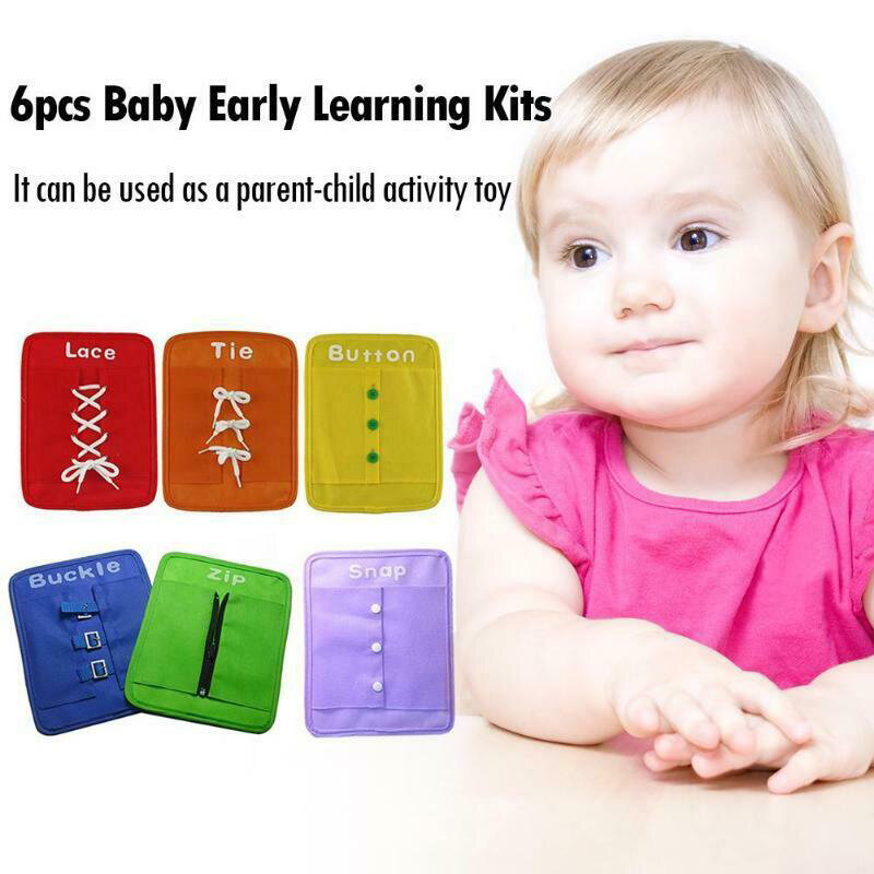 Dressing Learning Boards Early Learning Kits Set Essential Skills Toys Set for Toddlers SP99