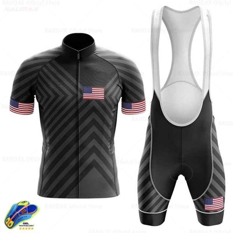 Vêtements de cyclisme personnalisés aux états-unis, Ropa Ciclismo Hombre, ensemble de cyclisme à manches courtes, Uniforme de vtt, 2020